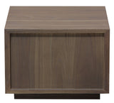 Oscar 1 Drawer Low Bedside Table (Latte)