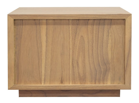 Teven Low 1 Drawer Bedside Table, Natural
