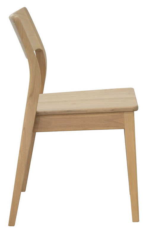 Concordia natural solid oak mid century dining chair