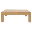 Research natural solid Mindi timber coffee table in a modern living room