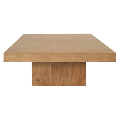 Hudson Solid Mindi Timber Coffee Table — Black, Natural and Walnut — Allure Home Collections