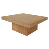 Hudson Solid Mindi Timber Coffee Table — Black, Natural and Walnut — Allure Home Collections