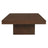 Hudson Solid Mindi Timber Coffee Table — Black, Natural and Walnut — Allure Home Collections