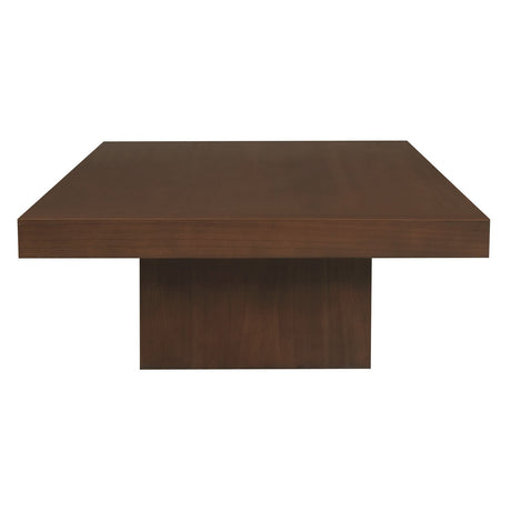 Hudson Solid Mindi Timber Coffee Table — Black, Natural and Walnut — Allure Home Collections
