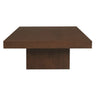 Hudson Solid Mindi Timber Coffee Table — Black, Natural and Walnut — Allure Home Collections