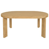Andrews oval dining table in natural mahogany