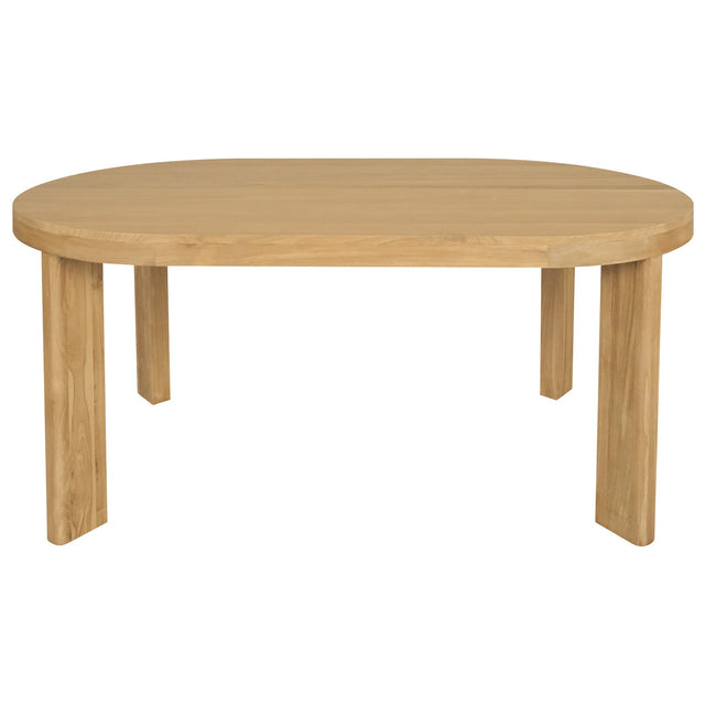 Andrews oval dining table in natural mahogany