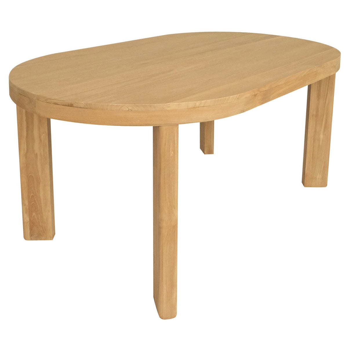 Andrews oval dining table in natural mahogany