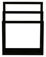 Nobu Solid Mahogany Towel Stand - Black