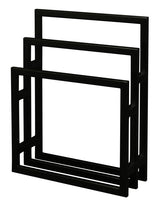 Nobu Solid Mahogany Towel Stand - Black