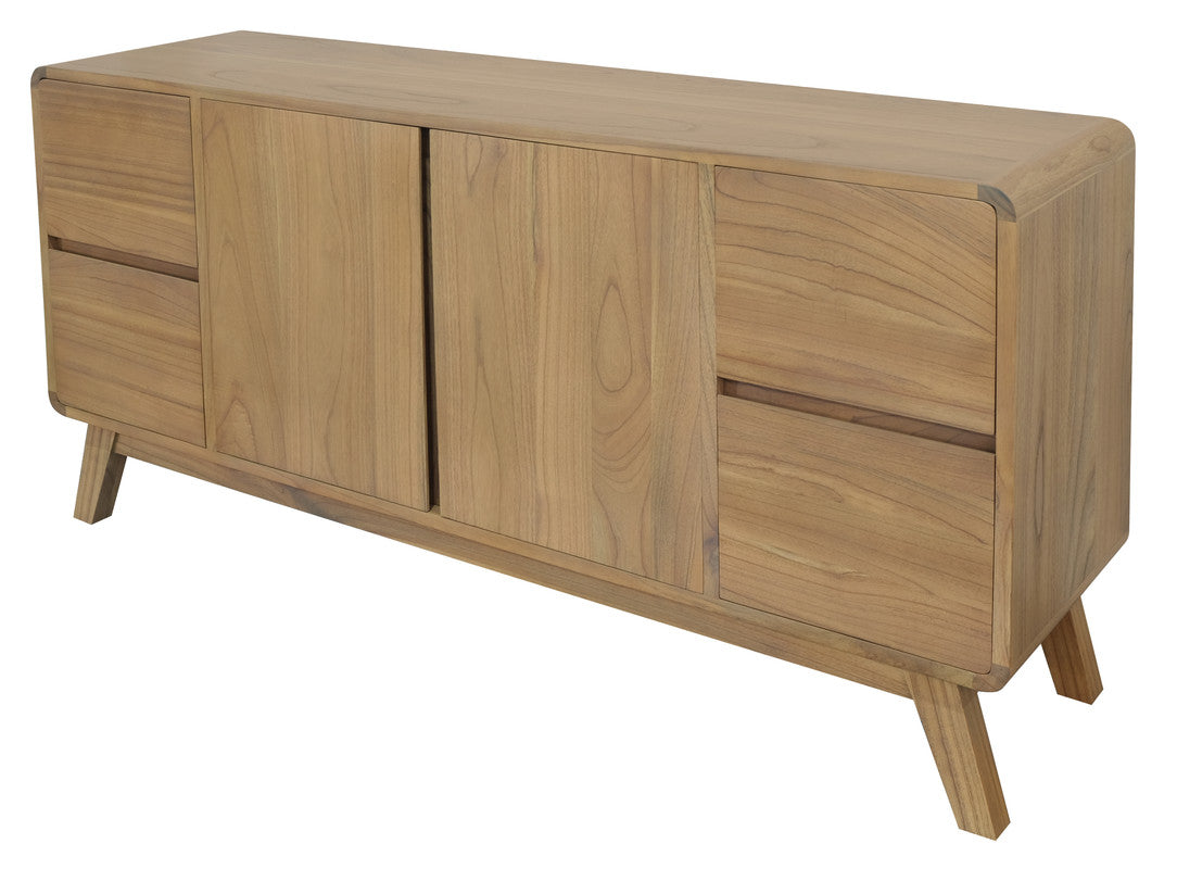 Murtho 2 Door 4 Drawer Buffet Sideboard, Natural
