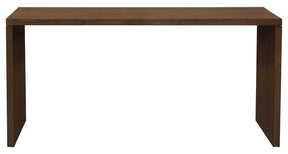 Padua walnut solid timber console table in an entryway
