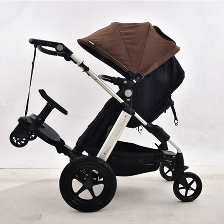 2 in 1 Stroller Glider Board with Removable Seat, Black