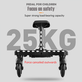 2 in 1 Stroller Glider Board with Removable Seat, Black