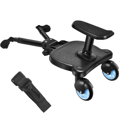 2 in 1 Stroller Glider Board with Removable Seat, Blue