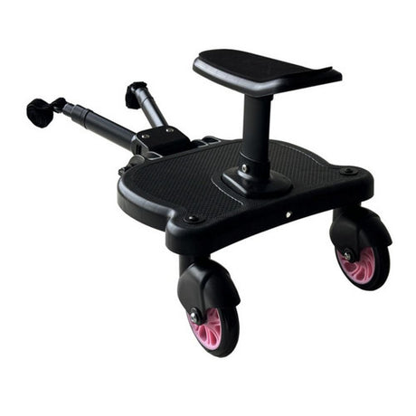 2 in 1 Stroller Glider Board with Removable Seat, Pink