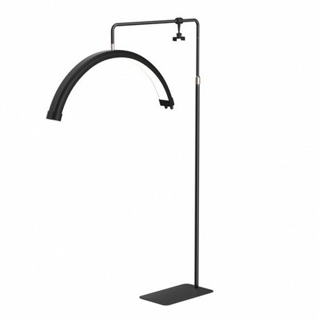 Half Moon LED Floor Fill Light Black with Phone Holder and Remote