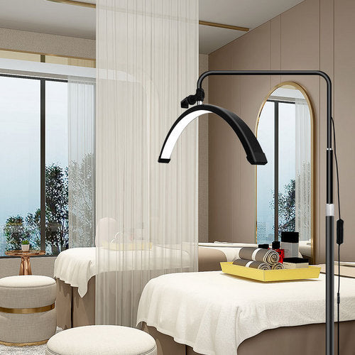 Half Moon LED Floor Fill Light Black with Phone Holder and Remote
