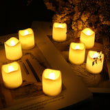48-Pack Flameless LED Tea Light Candles — Battery Powered with On/Off Switch — Allure Home Collections