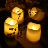 48-Pack Flameless LED Tea Light Candles — Battery Powered with On/Off Switch — Allure Home Collections