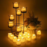 48-Pack Flameless LED Tea Light Candles — Battery Powered with On/Off Switch — Allure Home Collections