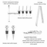 20 piece stainless steel cocktail shaker set with 750ml shaker and stand - view 5