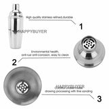 20 piece stainless steel cocktail shaker set with 750ml shaker and stand - view 6