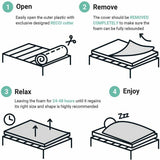 8cm 7-Zone Cool Gel Memory Foam Mattress Topper — Medium Firm — Allure Home Collections