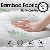 Giselle Bamboo Blend Pillowtop Mattress Topper — 45cm Deep Fitted Skirt — Allure Home Collections