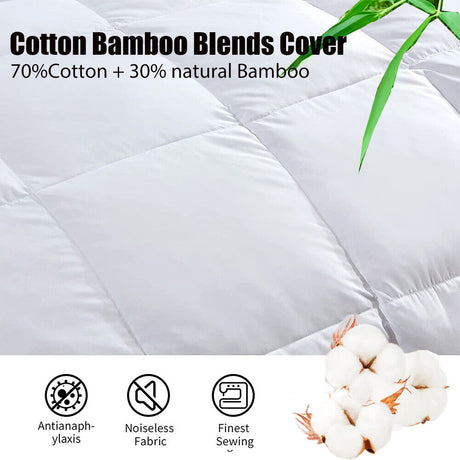 Premium Goose Down 500 GSM Queen Quilt