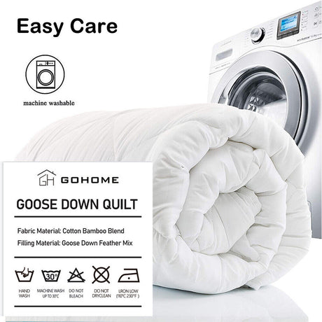 Premium Goose Down 500 GSM Queen Quilt