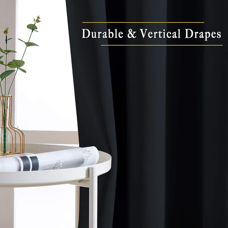 Premium 3-Layer Blockout Eyelet Curtains — Pair 132 x 114cm — Allure Home Collections