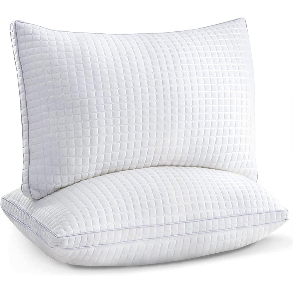 2xKing Adjustable Luxury Cotton Pillows