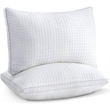 2xKing Adjustable Luxury Cotton Pillows