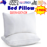 2xQueen Adjustable Luxury Cotton Pillows