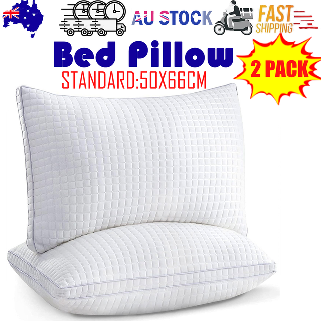 Luxury Adjustable Cotton Pillows - Set of 2