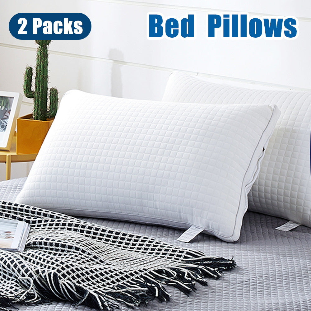 Luxury Adjustable Cotton Pillows - Set of 2