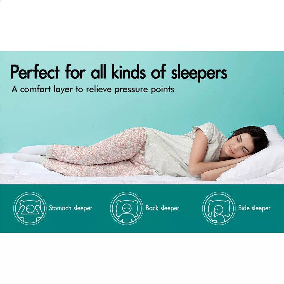 Luxury 5CM Pillowtop Mattress Topper Mat