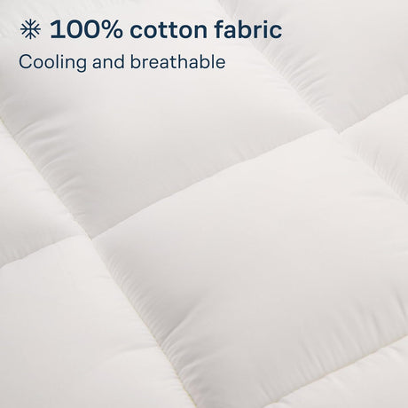 Allure Luxury Bamboo Charcoal Pillowtop Mattress Topper — Double, Hypoallergenic — Allure Home Collections