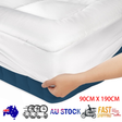 Allure Luxury Bamboo Charcoal Pillowtop Mattress Topper — Single, Hypoallergenic — Allure Home Collections