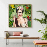 Asnieres Portrait Framed Canvas, 60 x 60cm