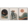 Abstract — 3-Panel Framed Canvas Set for Living Room and Home Office — Allure Home Collections