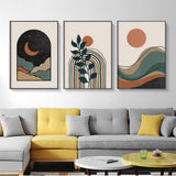 Abstract — 3-Panel Framed Canvas Set for Living Room and Home Office — Allure Home Collections