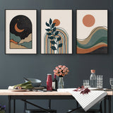 Abstract — 3-Panel Framed Canvas Set for Living Room and Home Office — Allure Home Collections