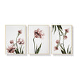 Tulip Flower — Gold-Framed 3-Panel Floral Canvas Set — Allure Home Collections