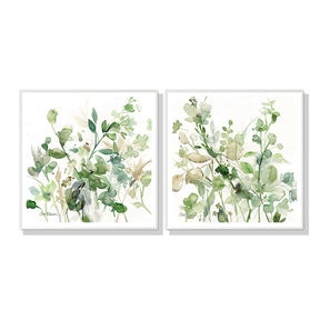 Vienna sage botanical framed canvas wall art