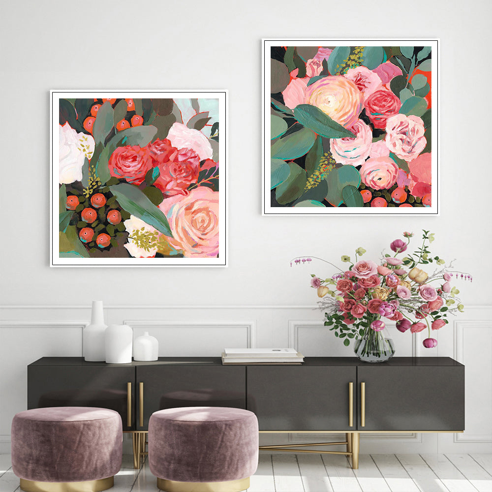 Eucalyptus Bouquet — 2-Panel Framed Canvas Set — Allure Home Collections