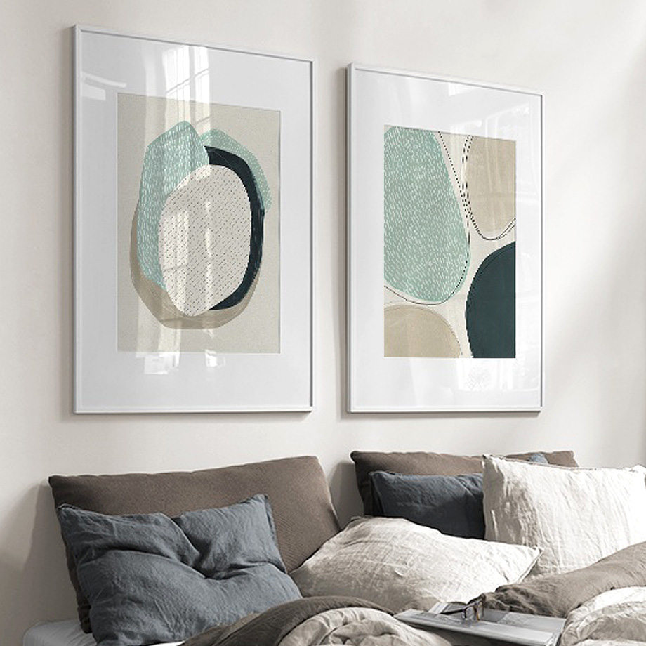 Abstract Circle — Framed Canvas Set — Allure Home Collections