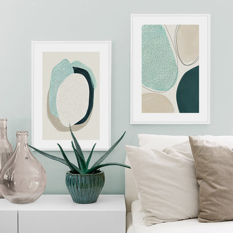 Abstract Circle — Framed Canvas Set — Allure Home Collections