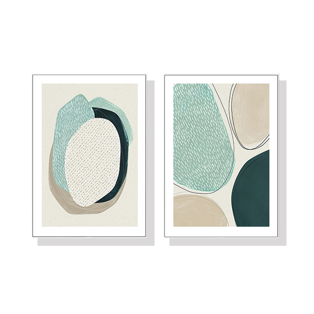 Abstract Circle — Framed Canvas Set — Allure Home Collections